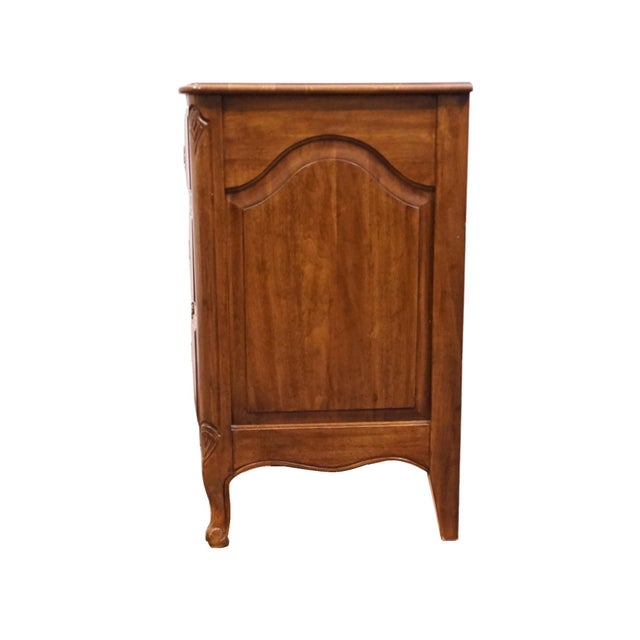 Davis Cabinet Co. Solid Walnut Country French Provincial 64" Triple Dresser 1702 - Fleming Finish For Sale - Image 11 of 15