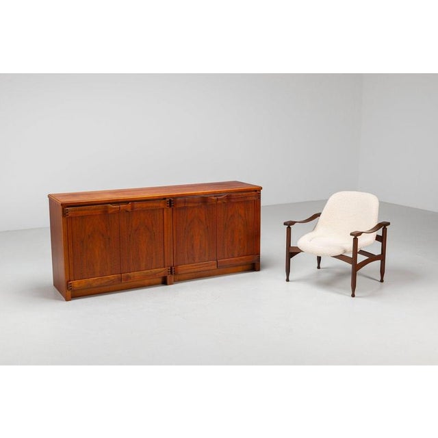 Wood Sideboard in Walnut by Franz Xaver for Sproll, Switzerland, 1960 For Sale - Image 7 of 14