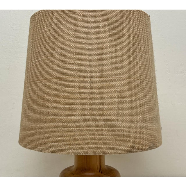 Mid-Century Table Lamp in Pine Wood by Bestform, 1960s For Sale - Image 9 of 11