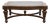 Drexel Heritage Talavera Collection Walnut Contemporary Spanish Mediterranean 52" Accent Glass-Topped Coffee Table 532-107 For Sale