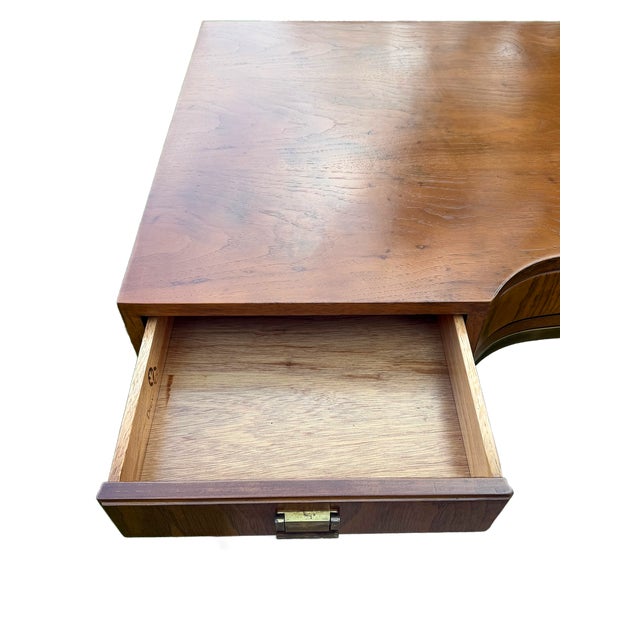 20th Century Drexel Campaign Style "Consensus Collection" Writing Desk For Sale - Image 14 of 16
