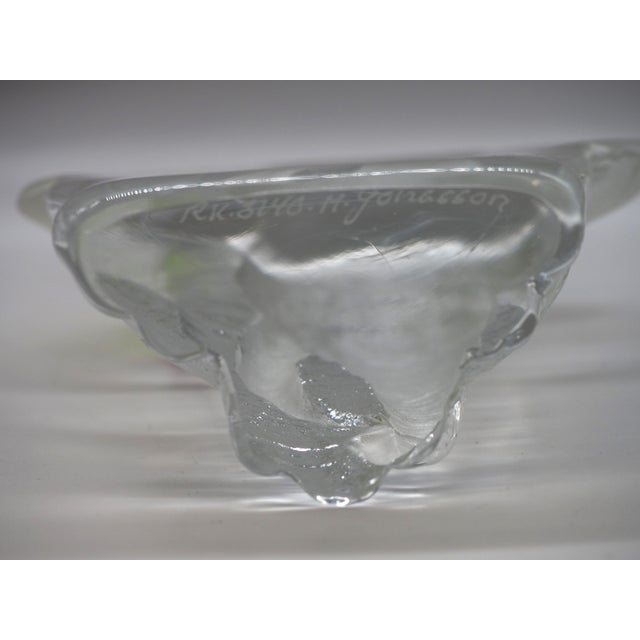 Handcrafted Glass Elephant by Mats Jonasson for Målerås Glasbruk, 1970s For Sale - Image 8 of 9