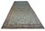 1920 Blue India Shahrestan Rug 6' 6" ( 198 cm )x 18' 4" ( 559 cm ) This circa-1920 Antique Shahrestan runner is a...