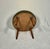 Vintage 1950s Mid Century Modern Green Vinyl Stool Ottoman Atomic Wood Legs For Sale - Image 9 of 12