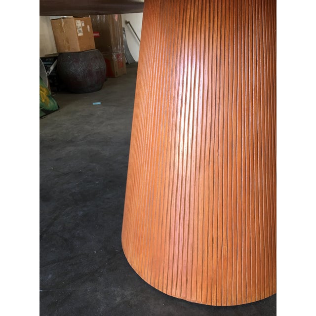 High Style Guitar Pick Shaped "Knife Edge" Dining Room Table With