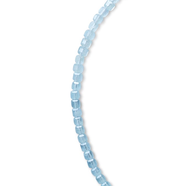Aquamarine Ombre Cubist Necklace For Sale In New York - Image 6 of 9