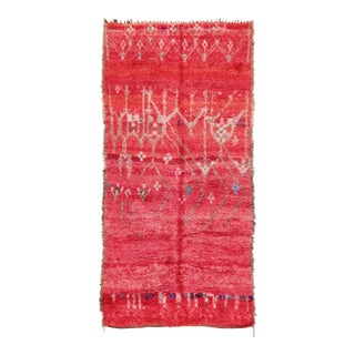 Vintage Moroccan Berber Wool Runner With Tribal Design by Rug & Kilim, 1950-1959 For Sale
