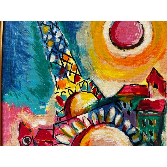 1990s Framed Zamy Steynovitz Hand-Embellished Serigraph "Wedding Vows by the River" - Ed. 91/150 For Sale In New York - Image 6 of 7