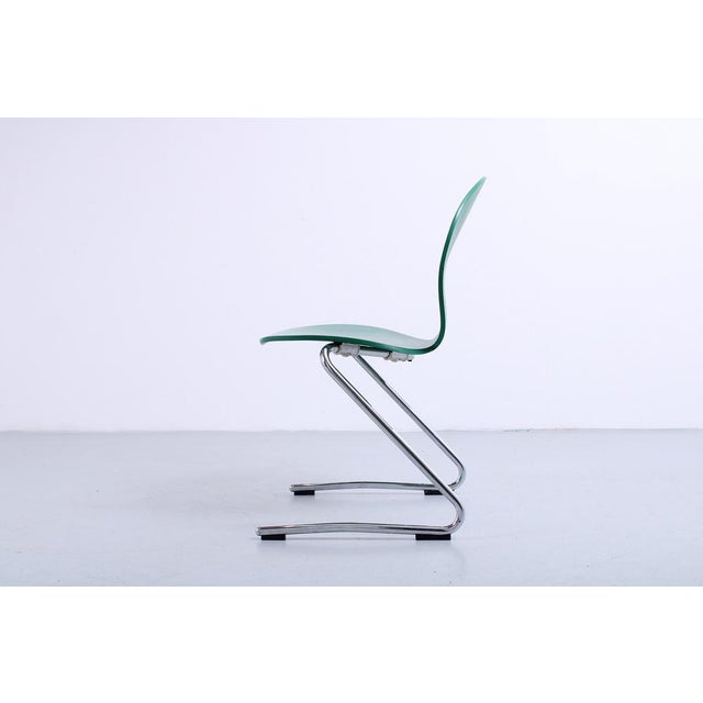 Forest Green Pantoflex Cantiliver Chair by Verner Panton, 1990s For Sale - Image 8 of 14