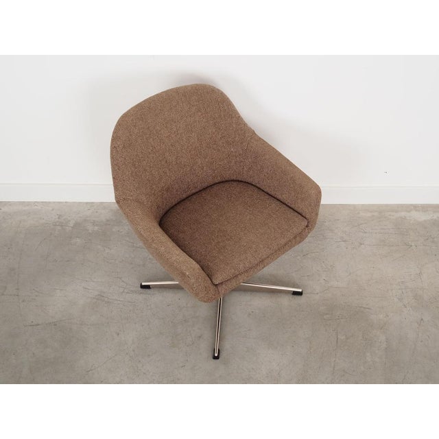Danish Brown Armchair, 1970s For Sale - Image 9 of 16