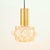Mid-Century Modern Mid-Century Modern Amber Bubble Glass Pendant by Helena Tynell for Limburg, Germany, 1960s For Sale - Image 3 of 10
