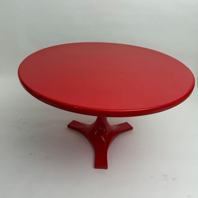 Red 4997 Dining Table by Gardella & Castelli for Kartell, Italy, 1970 For Sale - Image 3 of 18