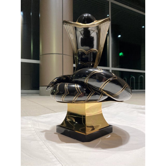 1980s Abstract “Cobra” Sculpture Manner of Tony Duquette For Sale - Image 5 of 13