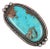 sz5.75 Navajo Silver and turquoise long ring For Sale
