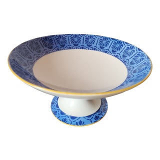 Vintage French Limoges Porcelain Compotier from Legrand, 1940s For Sale