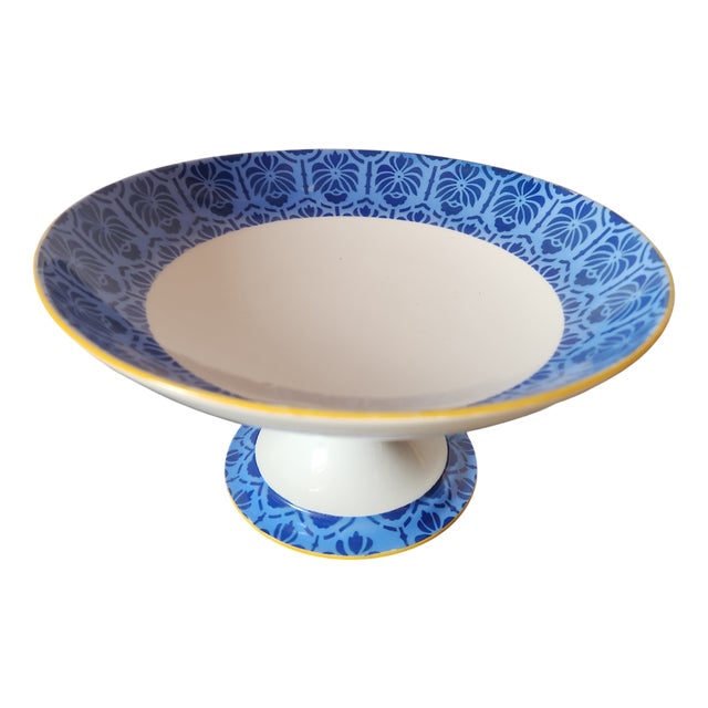 Vintage French Limoges Porcelain Compotier from Legrand, 1940s For Sale