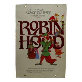 Mounted Original Movie Poster "Walt Disney's - Robin Hood" in Technicolor, 1972 For Sale