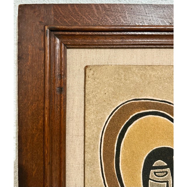 Alfred Reth, 1952 Hungarian Cubism Wall Hanging Relief Sculpture Sand Painting Cubist A. Reth, 1952 For Sale - Image 13 of 16