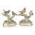 Pair of Porcelain Finch Birds on Branches, France, Early 20th Century For Sale