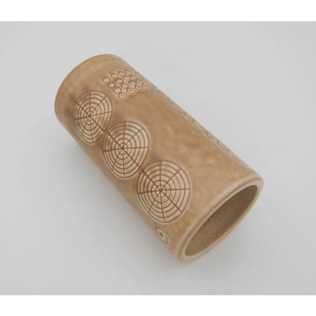 A Scandinavian Modern vase designed by Olle Alberius as part of the "Sarek" Series, produced by Rörstrand of Sweden in the...