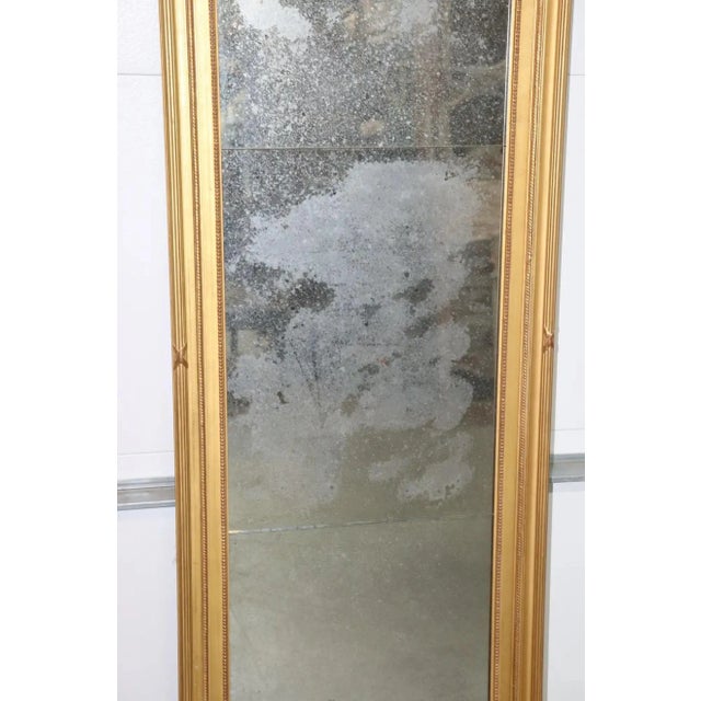 Wood Quality Distressed Antique Mirror Gilded Frame Horizontal or Vertical For Sale - Image 7 of 13
