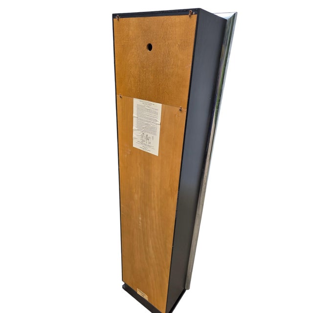 Vintage George Nelson for Howard Miller Grandfather Clock Mid Century Chrome For Sale - Image 11 of 17