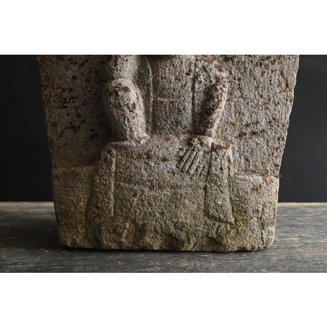 Japanese Antique Kannon Stone Statue/Edo Period/18th to 19th Century For Sale - Image 9 of 15