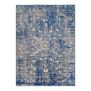 Pasargad Home Transitiona Blue Area Rug- 9' 0" X 12' 2" For Sale