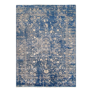 Pasargad Home Transitiona Blue Area Rug- 9' 0" X 12' 2"
