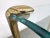 1970s Brass Glit Side Table in the Style of p.e. Guerin For Sale In Philadelphia - Image 6 of 8