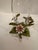 Metal Vintage Italian Painted Tole & Glass Candle Hurricanes -a Pair For Sale - Image 7 of 10