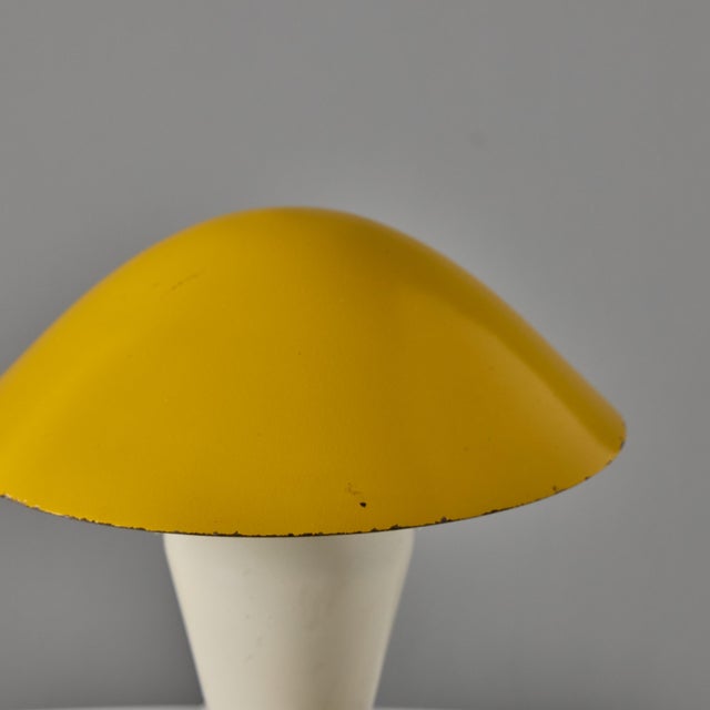 Pair of 1940s Josef Hurka Yellow Adjustable Shade Table Lamps for Napako For Sale - Image 12 of 15