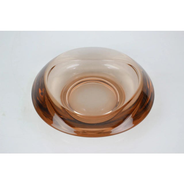 Glass Design Ashtray by Zelezny Brod Glassworks, 1960s For Sale - Image 3 of 7