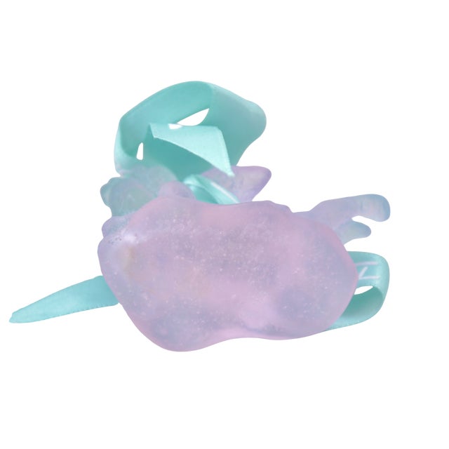 1990s Daum French Crystal Pink Angel For Sale - Image 5 of 5