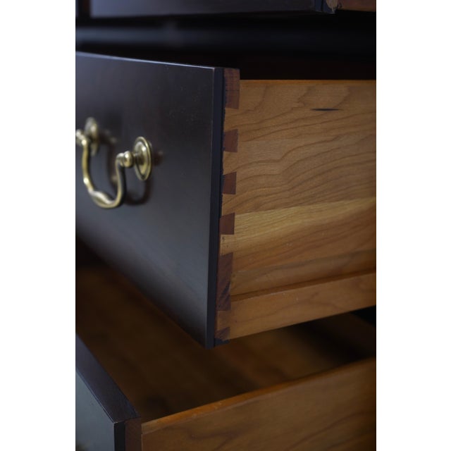 2010s Stickley Cherry Chippendale Large Bedroom Dresser For Sale - Image 5 of 16