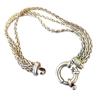 Vintage Sterling Silver Italian Bracelet Made by Milor For Sale