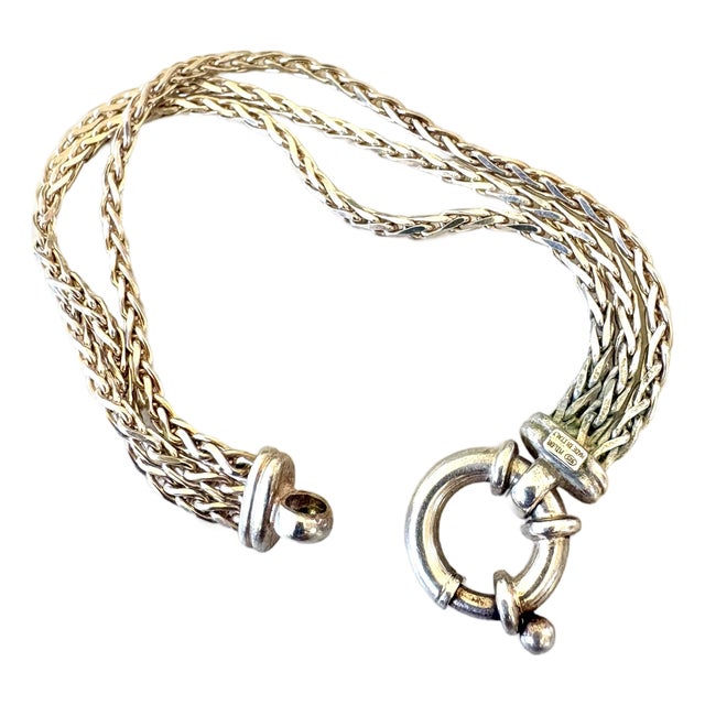 Vintage Sterling Silver Italian Bracelet Made by Milor For Sale