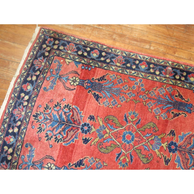 A mid-20th-century rare wide long size Persian Sarouk runner. Full even pile condition Measures: 3'7” x 20'.