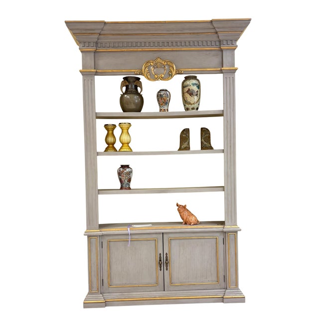 Make a grand statement with this stunning oversized French-inspired bibliothèque, beautifully crafted with elegant...