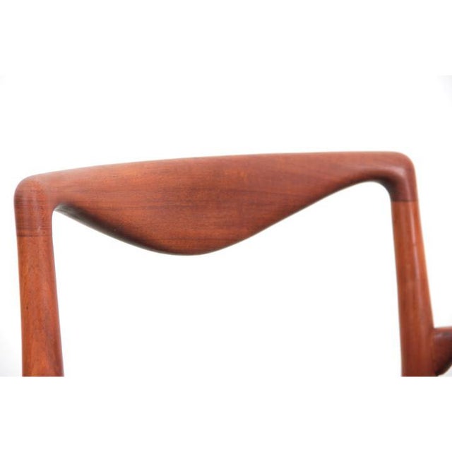 Mid-Century Modern Scandinavian Armchair in Teak attributed to Kai Lyngfeldt-Larsen, 1960s For Sale - Image 9 of 15