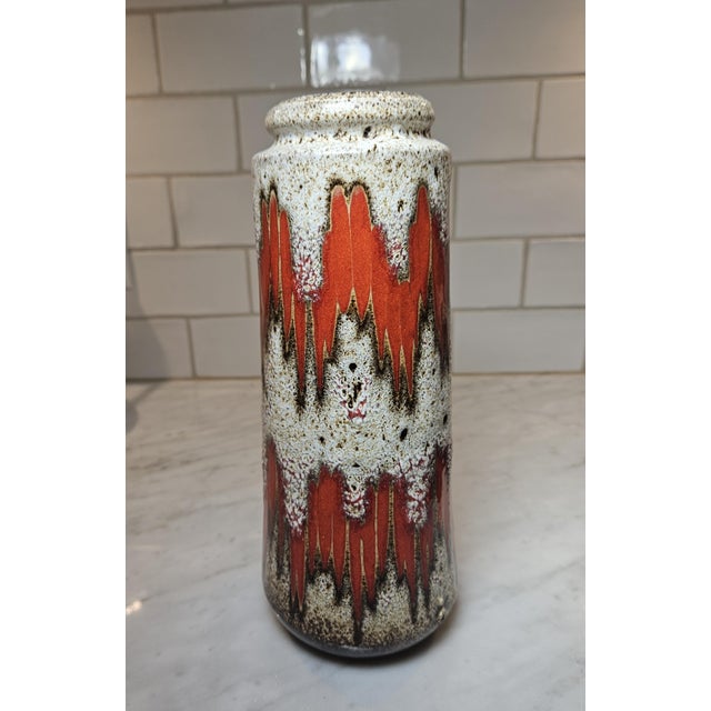 1960s MCM "Fat Lava" Vase by Scheurich Keramik For Sale - Image 11 of 12