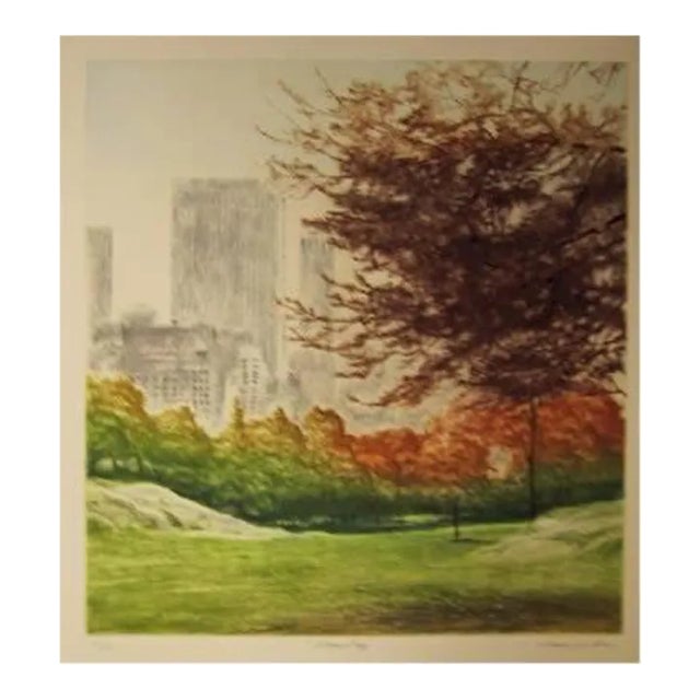 Autumn Haze, Harvey Kidder Etching For Sale