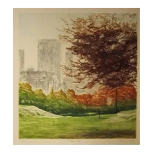 Autumn Haze, Harvey Kidder Etching