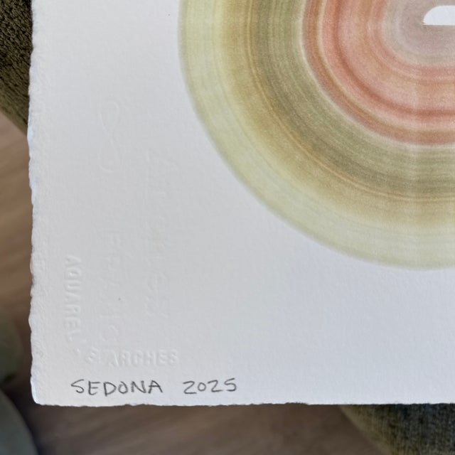 2020s Sedona by Chris Artabasy Watercolor + Gouche For Sale - Image 5 of 5