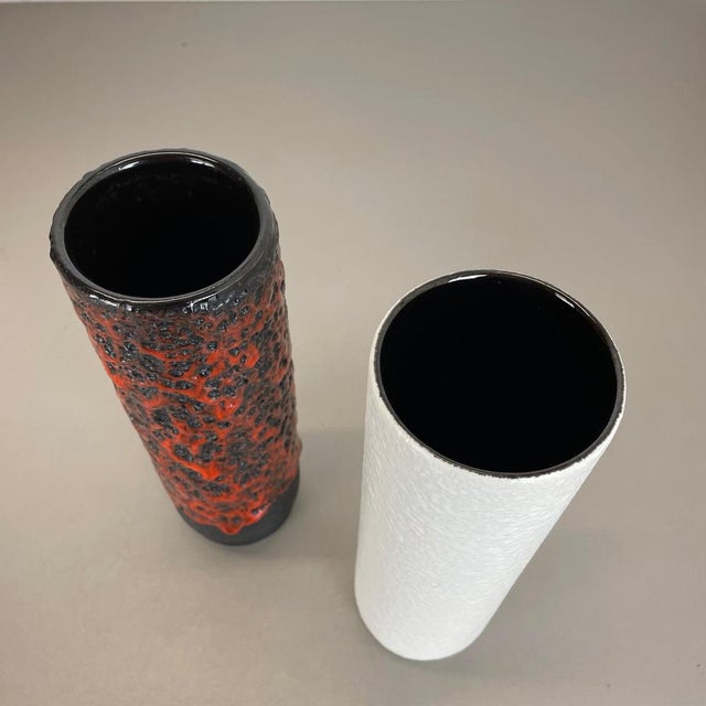 Fat Lava Pottery Vases from Jopeko, Germany, 1970s, Set of 2 For Sale - Image 11 of 18