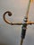 Vintage Brass Single Arm Deco Floor Lamp For Sale In Indianapolis - Image 6 of 16