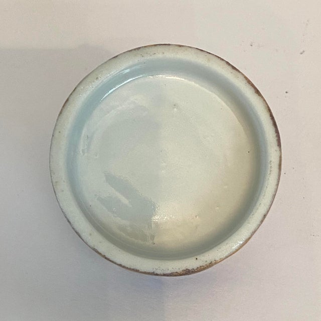 Antique Chinese Blue and White Porcelain Cricket Cage Inkwell For Sale In Sacramento - Image 6 of 15