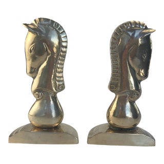 Vintage Horse Head Bookends - a Pair For Sale