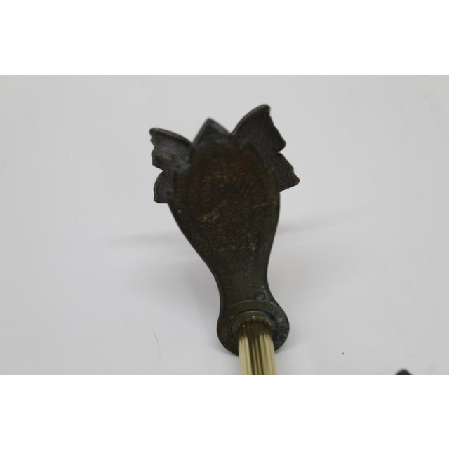 Vintage Brass Butterflies Note Holder Desk Accessory For Sale - Image 4 of 6