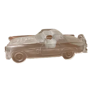 Mid 20th Century Hofbauer Frosted Crystal Glass Ford Thunderbird 1956s